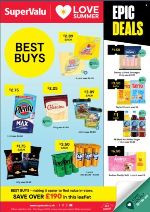 SuperValu offer  - 03/08/2025 - 23/08/2025.