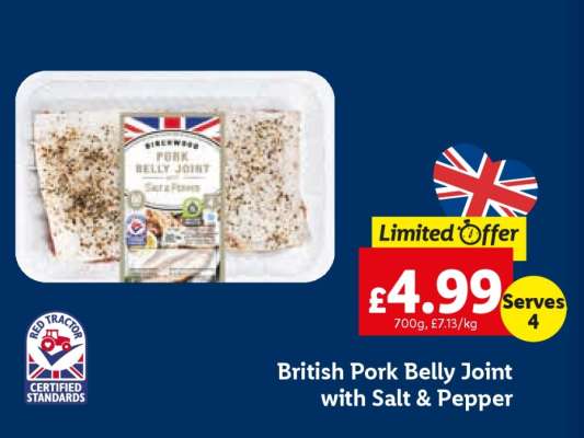British Pork Belly Joint with Salt & Pepper