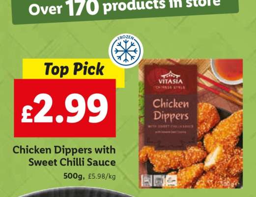 Chicken Dippers with Sweet Chilli Sauce