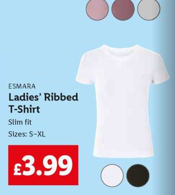 Ladies’ Ribbed T-Shirt
