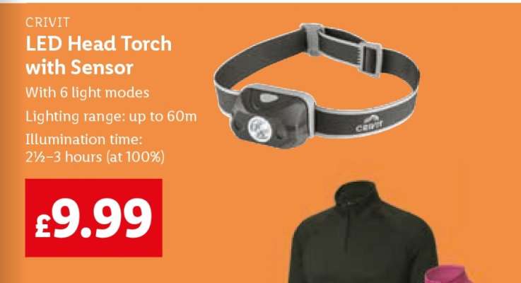 CRIVIT LED Head Torch with Sensor