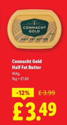 Connacht Gold Half Fat Butter