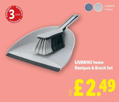 LIVARNO home Dustpan & Brush Set