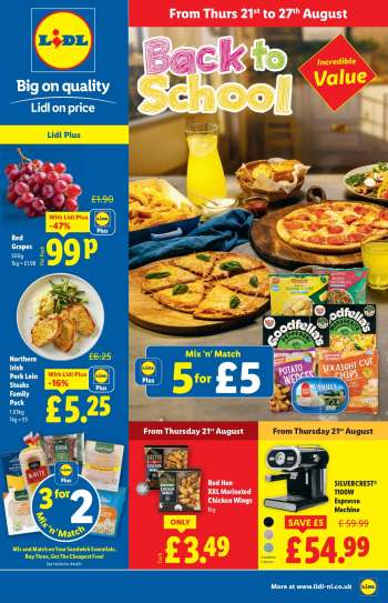 Lidl offer  - 21/08/2025 - 27/08/2025.