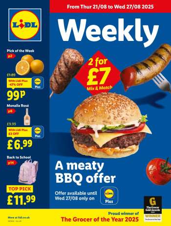 Lidl offer  - 21/08/2025 - 27/08/2025.