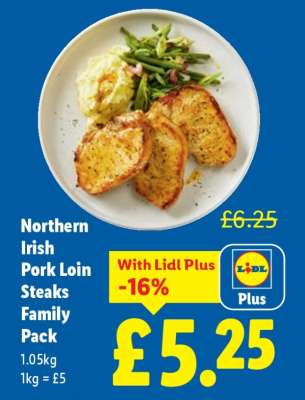 Northern Irish Pork Loin Steaks Family Pack