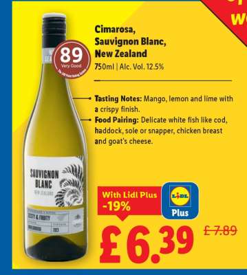 Cimarosa Sauvignon Blanc, New Zealand