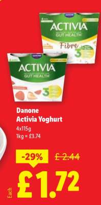 Danone Activia Yoghurt