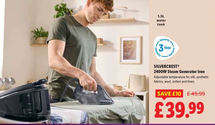 SILVERCREST® 2400W Steam Generator Iron