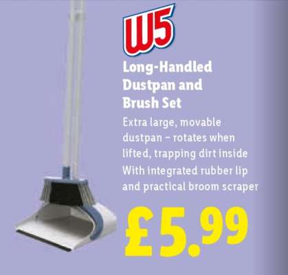 W5 Long-Handled Dustpan and Brush Set