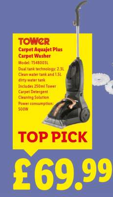 Tower Carpet Aquajet Plus Carpet Washer