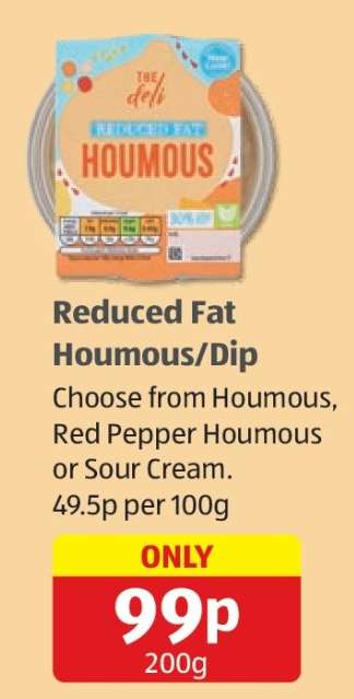 Reduced Fat Houmous/Dip