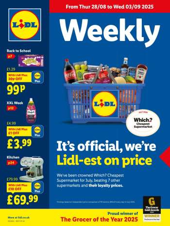 Lidl offer  - 28/08/2025 - 03/09/2025.