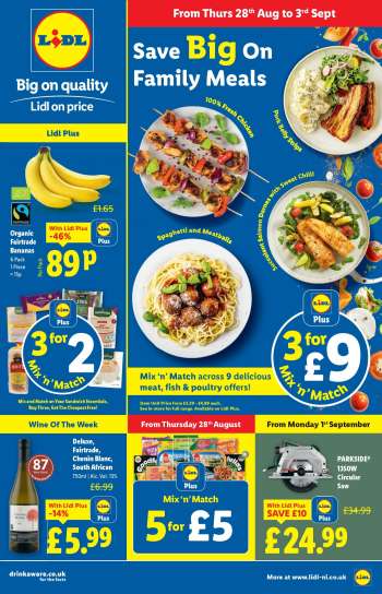 Lidl offer  - 28/08/2025 - 03/09/2025.