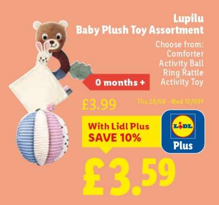 Lupilu Baby Plush Toy Assortment