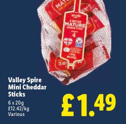 Valley Spire Mini Cheddar Sticks