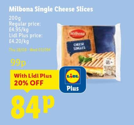 Milbona Single Cheese Slices