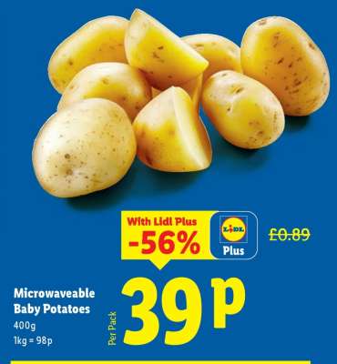 Microwaveable Baby Potatoes