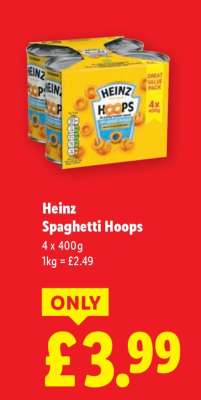 Heinz Spaghetti Hoops