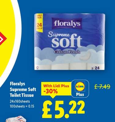 Floralys Supreme Soft Toilet Tissue