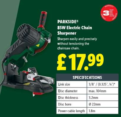 PARKSIDE 85W Electric Chain Sharpener
