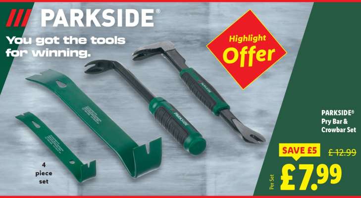 PARKSIDE Pry Bar & Crowbar Set