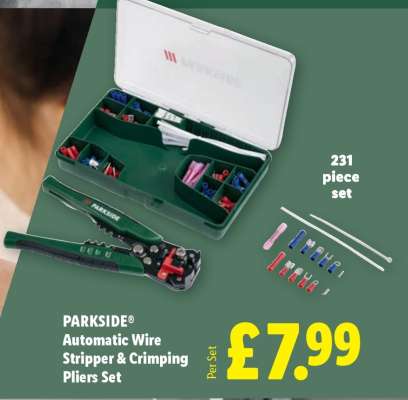 PARKSIDE® Automatic Wire Stripper & Crimping Pliers Set