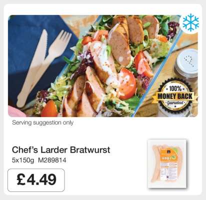 Chef’s Larder Bratwurst