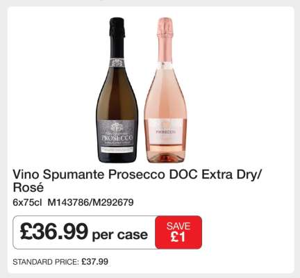 Vino Spumante Prosecco DOC Extra Dry/Rosé