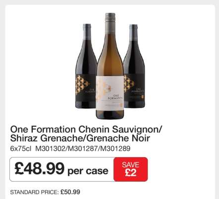 One Formation Chenin Sauvignon/Shiraz Grenache/Grenache Noir