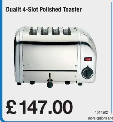 Dualit 4 Slot Polished Toaster
