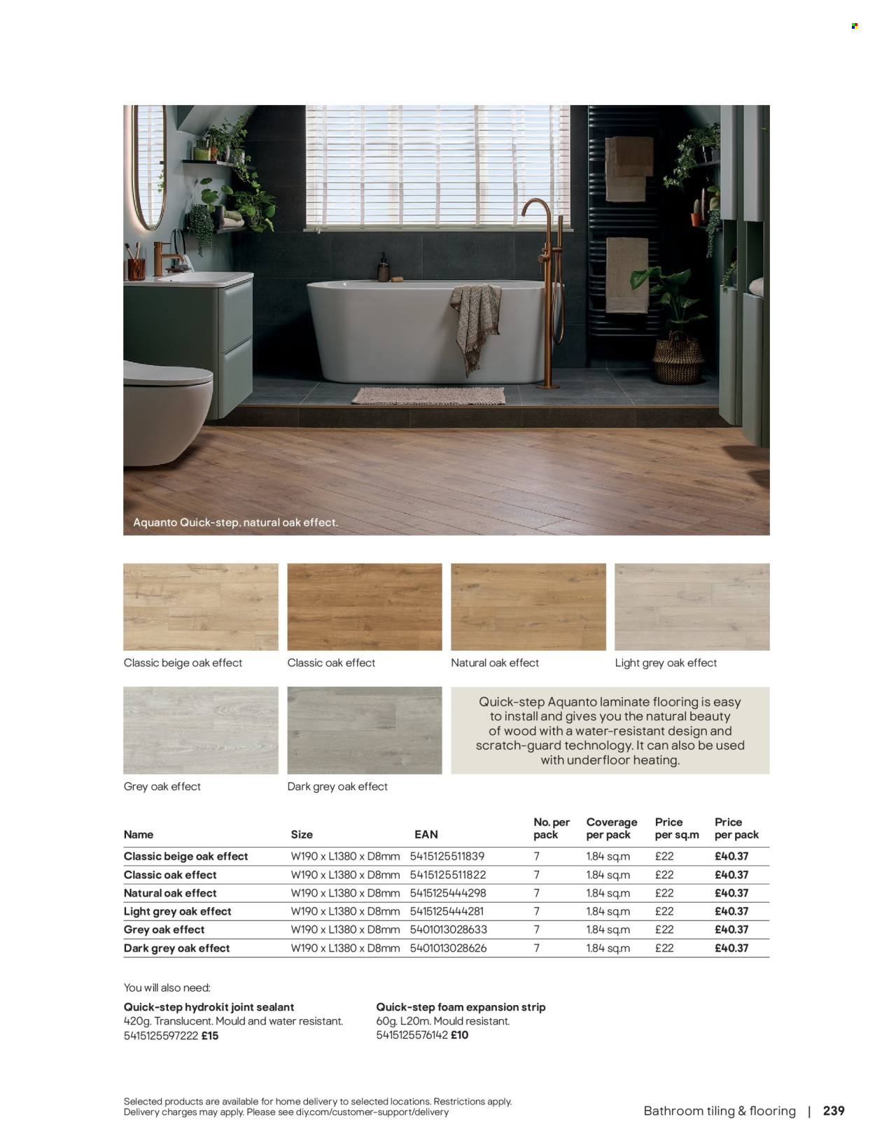 B&Q offer. Page 239