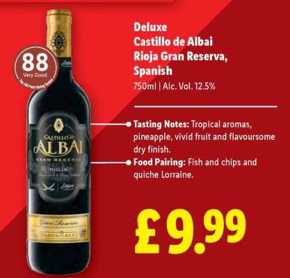 Deluxe Castillo de Albai Rioja Gran Reserva, Spanish