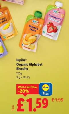 Iupilu Organic Alphabet Biscuits