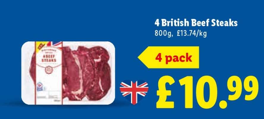4 British Beef Steaks