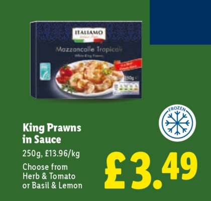 King Prawns in Sauce