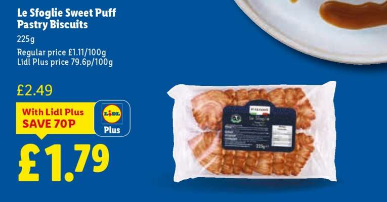 Le Sfoglie Sweet Puff Pastry Biscuits