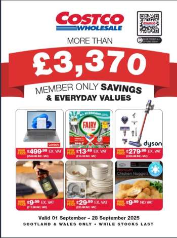 Costco offer  - 01/09/2025 - 28/09/2025.