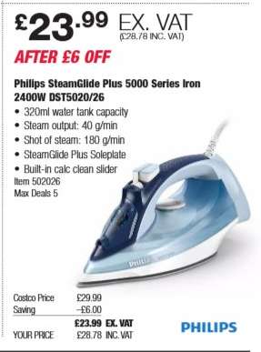 Philips SteamGlide Plus 5000 Series Iron 2400W DST5020/26