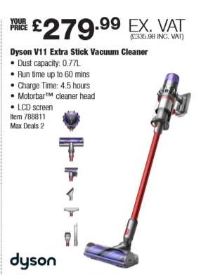 Dyson V11 Extra Stick Vacuum Cleaner
