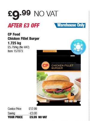 CP Food Chicken Fillet Burger