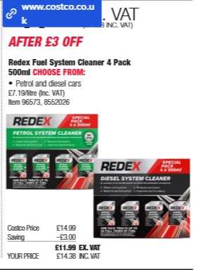 Redex Fuel System Cleaner 4 Pack