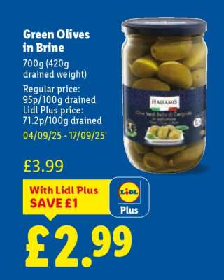 Green Olives in Brine