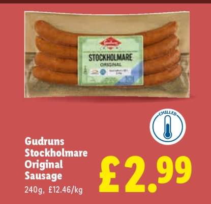 Gudruns Stockholmare Original Sausage