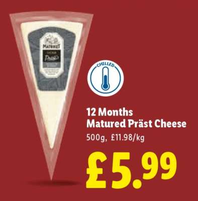 12 Months Matured Präst Cheese