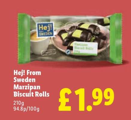 Hej! From Sweden Marzipan Biscuit Rolls