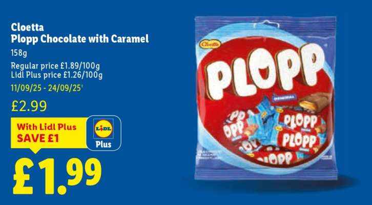 Cloetta Plopp Chocolate with Caramel