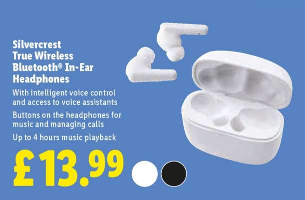 Silvercrest True Wireless Bluetooth In-Ear Headphones