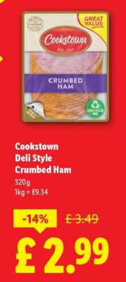Cookstown Deli Style Crumbed Ham