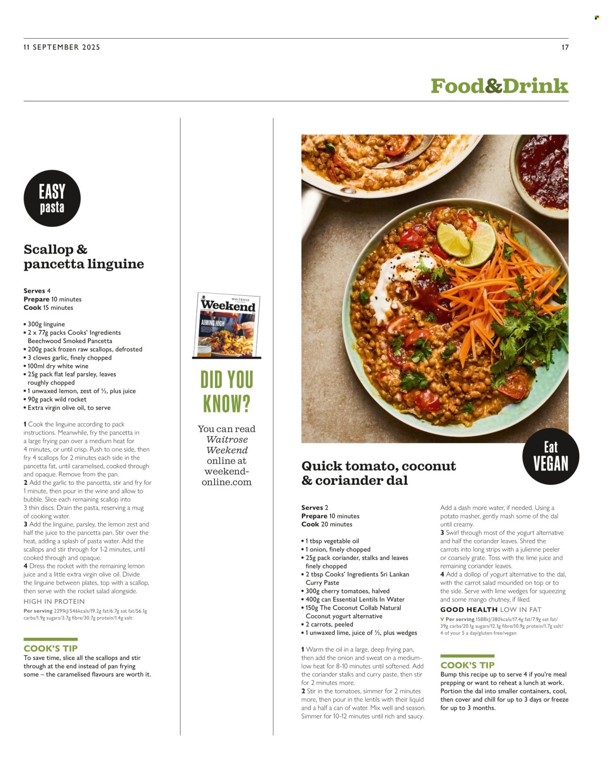 Waitrose offer. Page 17